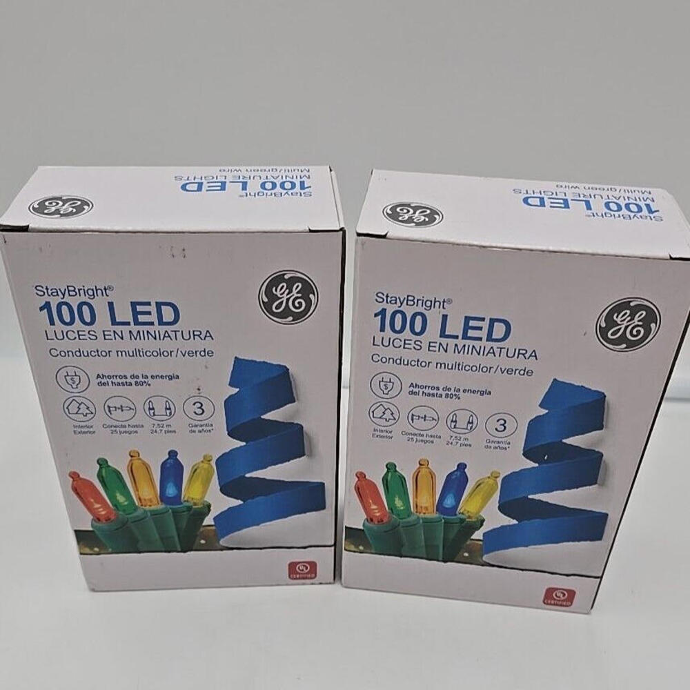 GE StayBright 200-Light Mini Christmas LED Lights - Multicolor (GE90835)